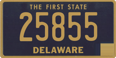 DE license plate 25855