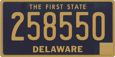 DE license plate 258550