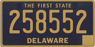DE license plate 258552