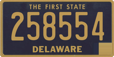 DE license plate 258554