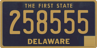 DE license plate 258555