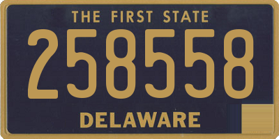 DE license plate 258558