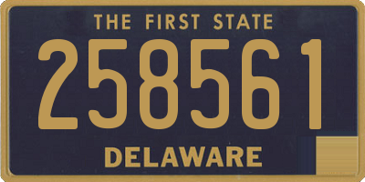 DE license plate 258561