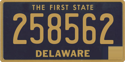 DE license plate 258562