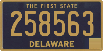 DE license plate 258563