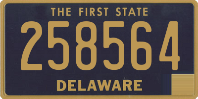 DE license plate 258564