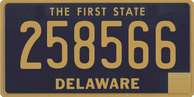 DE license plate 258566