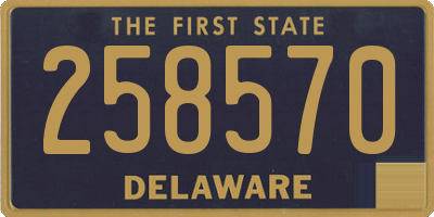 DE license plate 258570