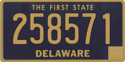DE license plate 258571