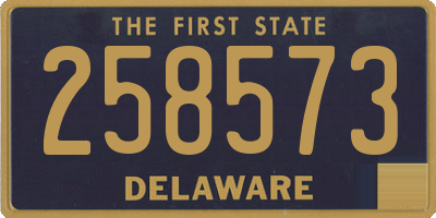 DE license plate 258573