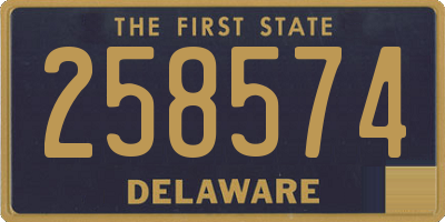 DE license plate 258574