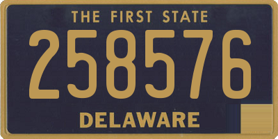 DE license plate 258576