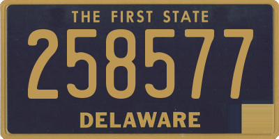 DE license plate 258577