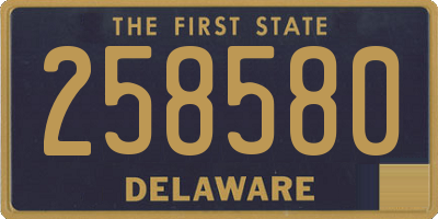 DE license plate 258580