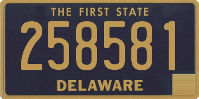 DE license plate 258581