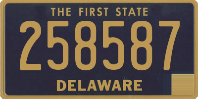 DE license plate 258587