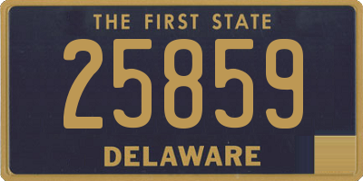 DE license plate 25859