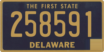 DE license plate 258591
