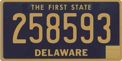 DE license plate 258593