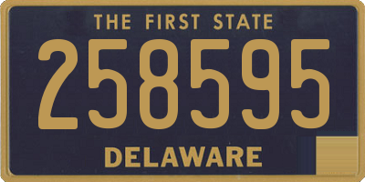DE license plate 258595