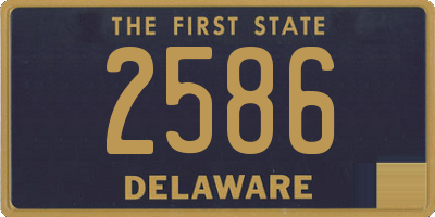 DE license plate 2586