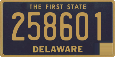 DE license plate 258601