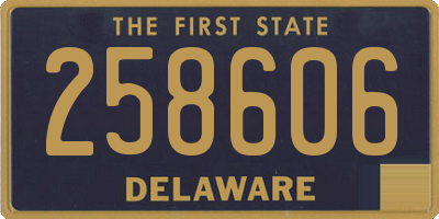 DE license plate 258606