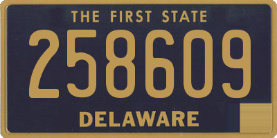 DE license plate 258609