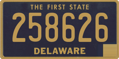 DE license plate 258626