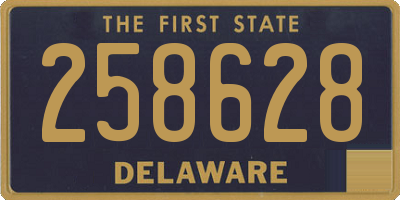 DE license plate 258628