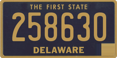 DE license plate 258630