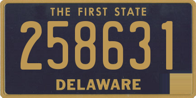 DE license plate 258631