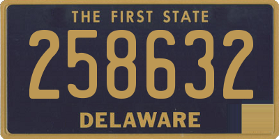 DE license plate 258632