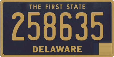 DE license plate 258635