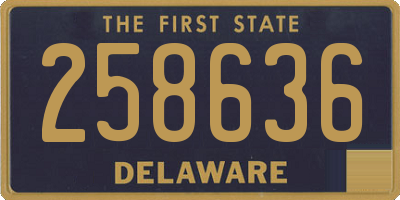 DE license plate 258636