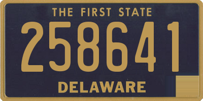 DE license plate 258641