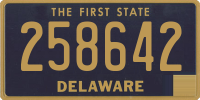 DE license plate 258642