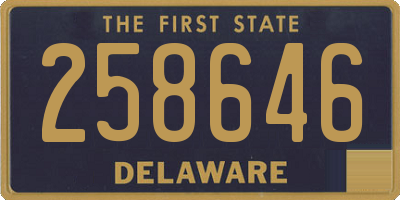 DE license plate 258646