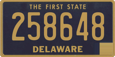 DE license plate 258648