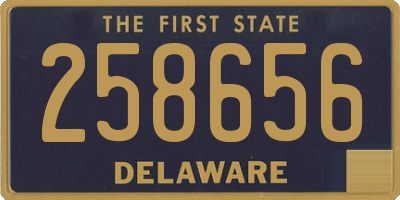 DE license plate 258656