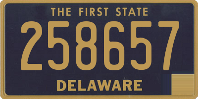 DE license plate 258657
