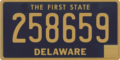 DE license plate 258659