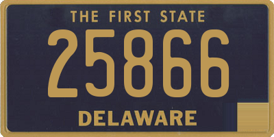 DE license plate 25866