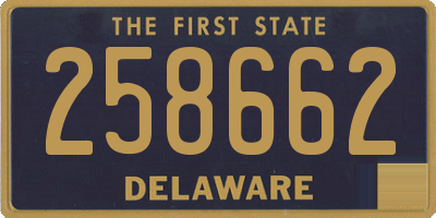 DE license plate 258662