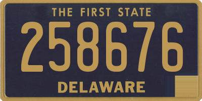 DE license plate 258676