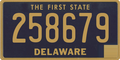 DE license plate 258679