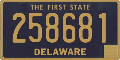 DE license plate 258681