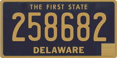 DE license plate 258682