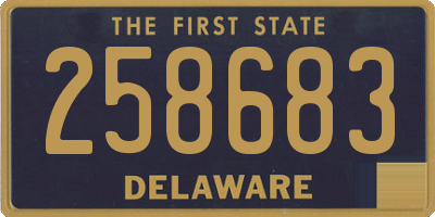 DE license plate 258683