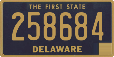 DE license plate 258684